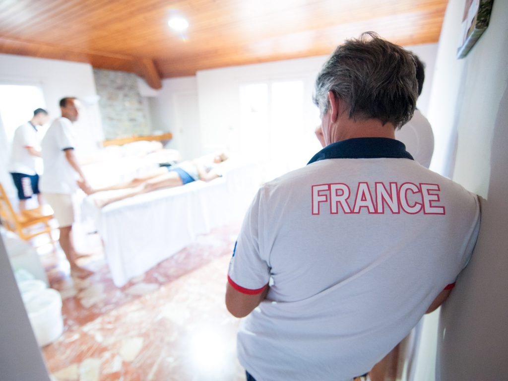 Une soirée avec l'équipe de France de descente