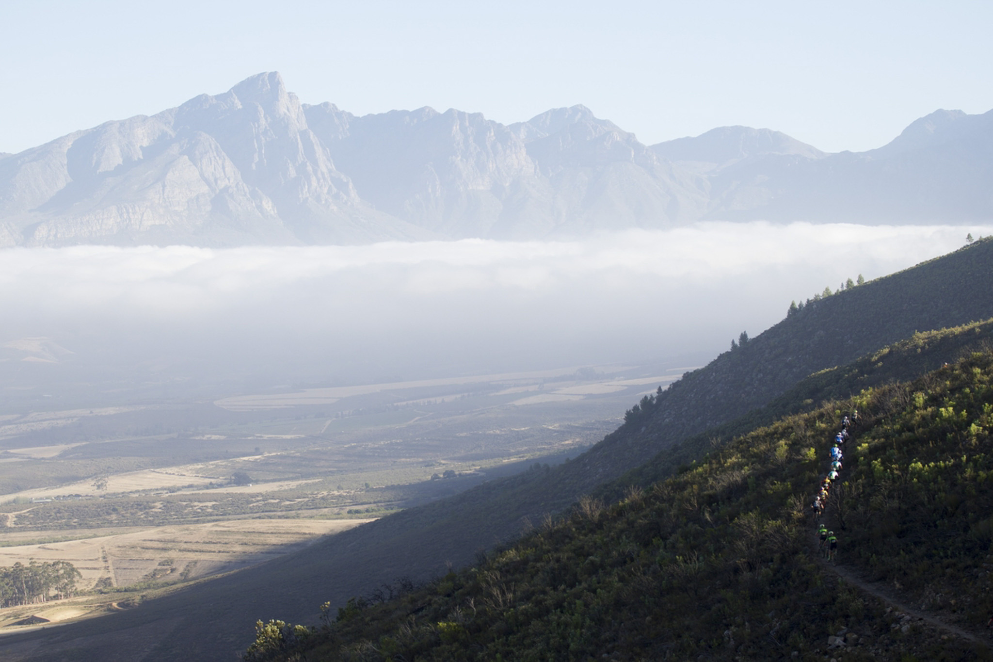 Riders during stage 2 of the 2016 Absa Cape Epic Mountain Bike stage race from Saronsberg Wine Estate in Tulbagh, South Africa on the 15th March 2016 Photo by Gary Perkin/Cape Epic/SPORTZPICS PLEASE ENSURE THE APPROPRIATE CREDIT IS GIVEN TO THE PHOTOGRAPHER AND SPORTZPICS ALONG WITH THE ABSA CAPE EPIC ace2016