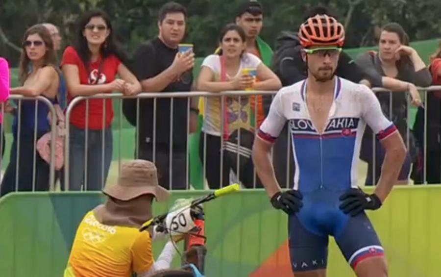 Rio 2016 : la crevaison de Peter Sagan