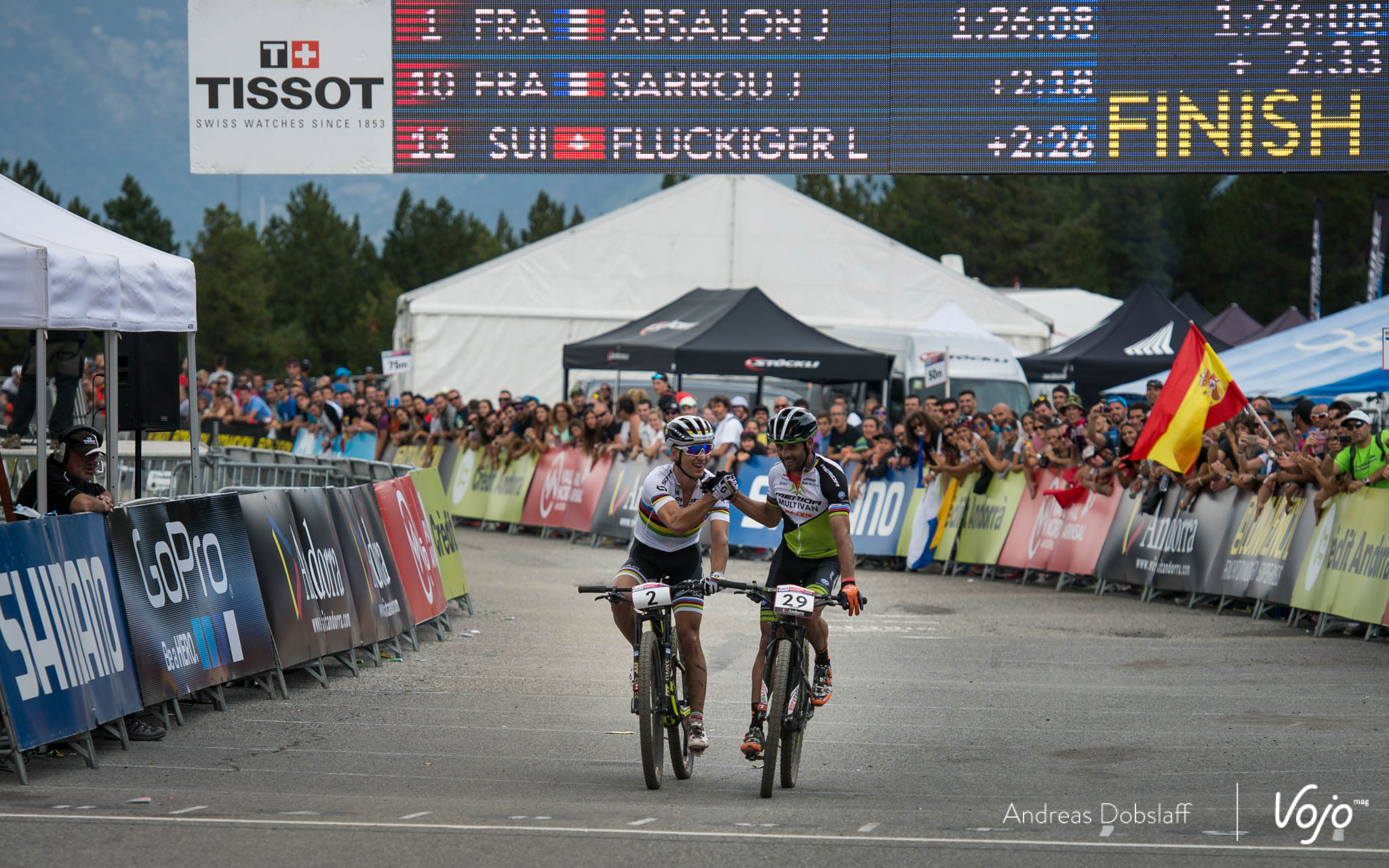 2, Schurter, Nino, Scott-Odlo, , SUI 29, Hermida Ramos, José Antonio, Multivan Merida Biking Team, , ESP