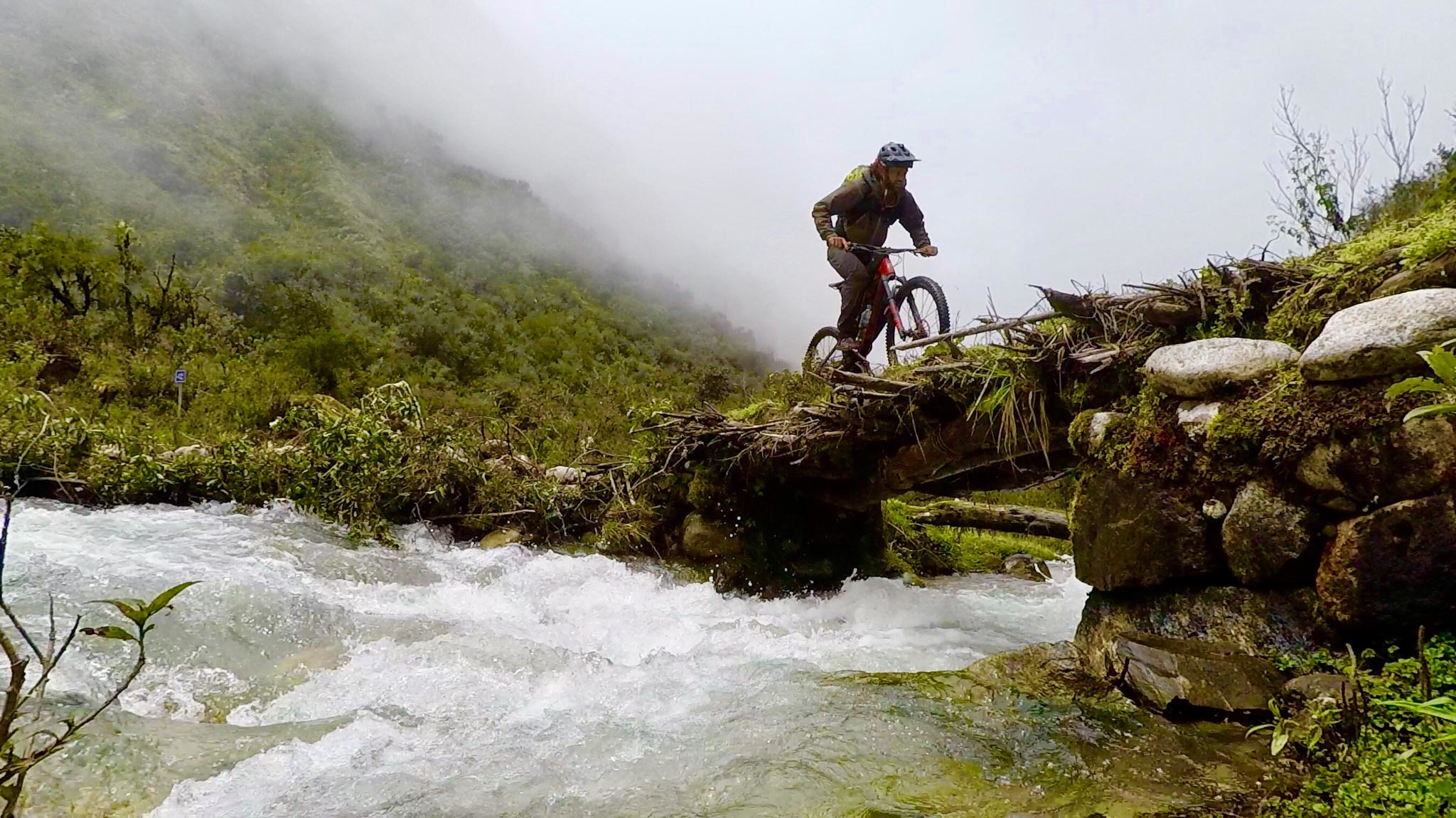 Tito Tomasi sur l’Inca Trail, au Pérou