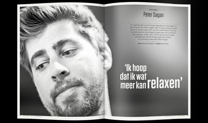 Le magazine néerlandophone « Fiets », daté de décembre 2018, dans lequel se trouve l’interview de Peter Sagan