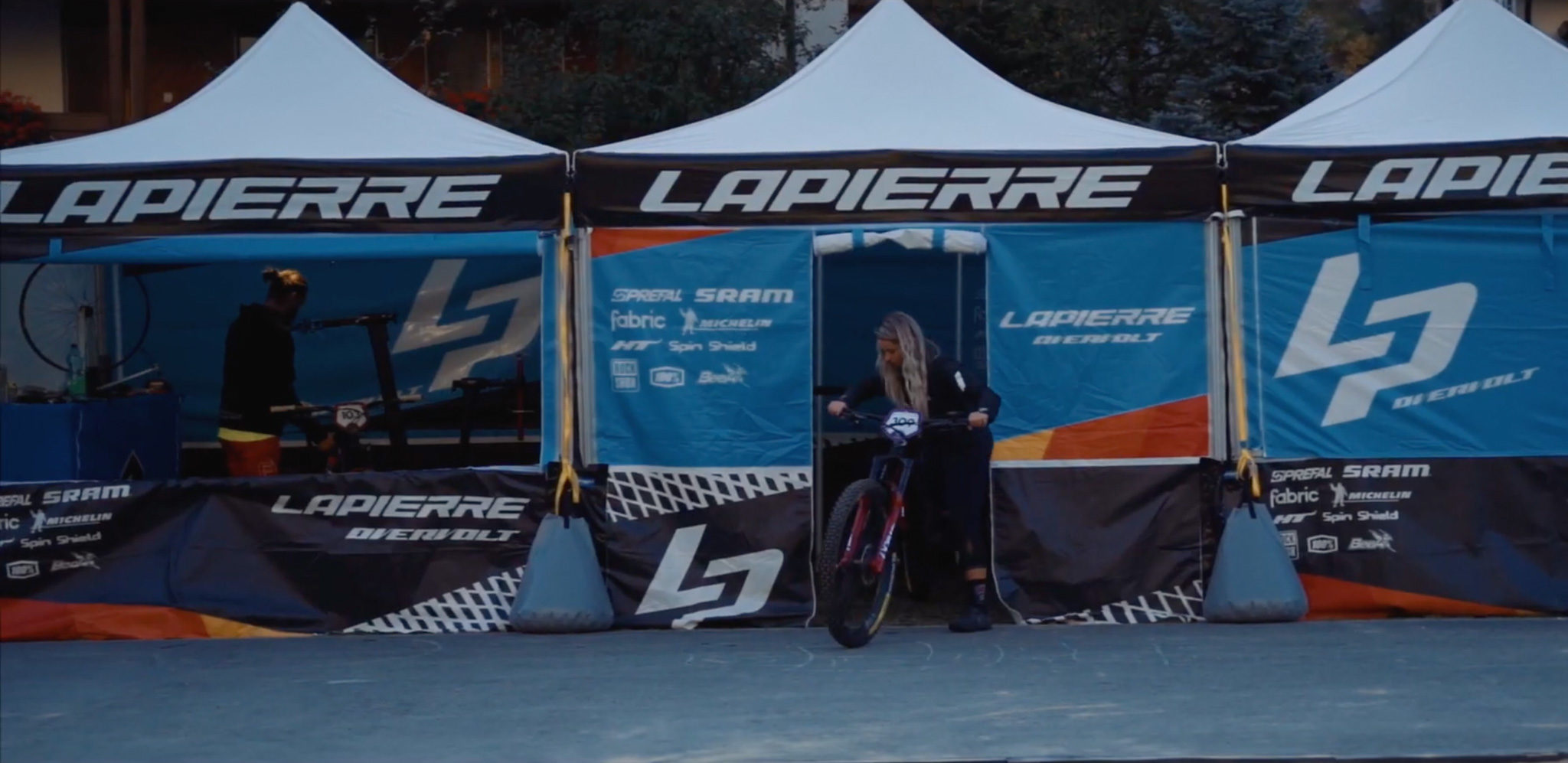 Avec l’équipe Lapierre Enduro Team à Zermatt