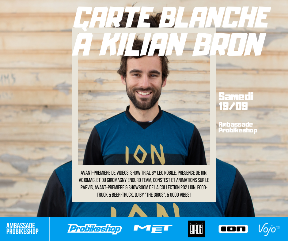 Carte blanche à Kilian Bron : rendez-vous à Lyon le 19/09