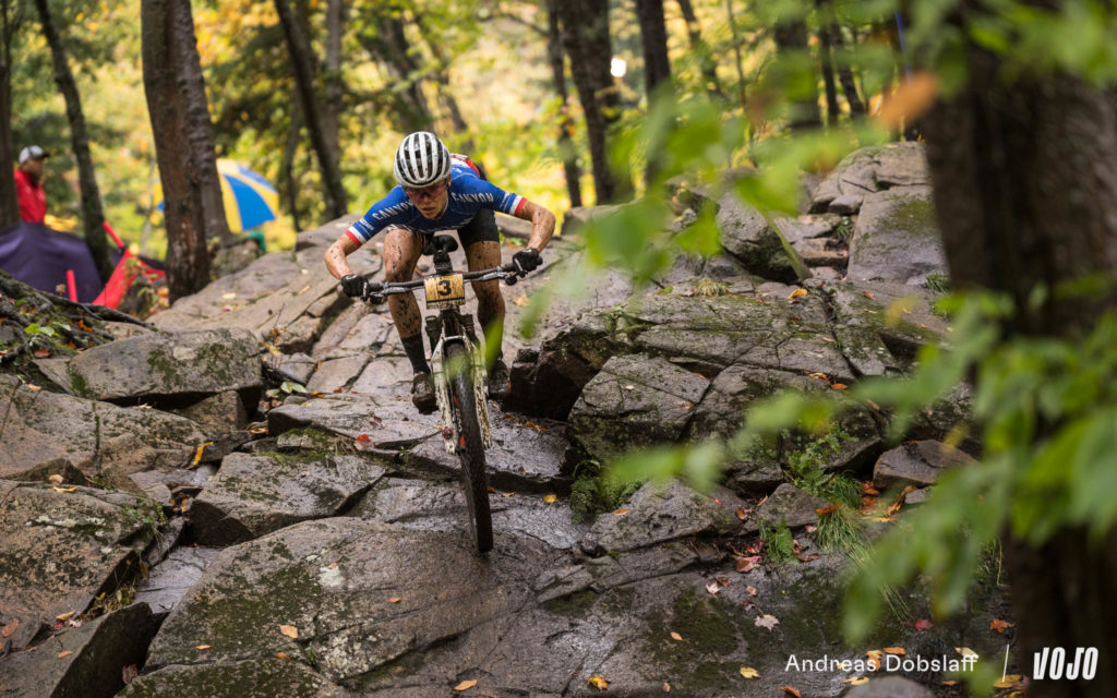 Image d'illustration de l'article : World Cup XC 2023 #8 - Mont-Sainte-Anne | XCO Femmes : Lecomte envers et contre tout