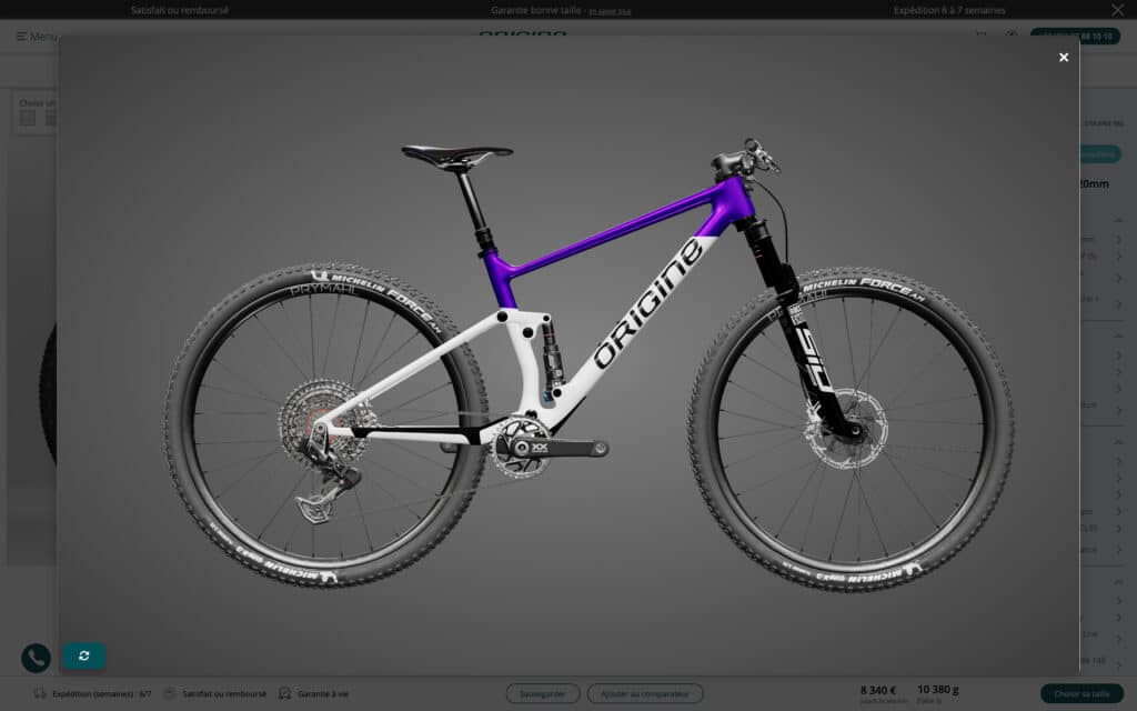 Nouveauté | Origine lance son configurateur 3D